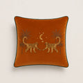 Seroise Monkey Palm Cushion - Fluweel Sierkussen met Apen