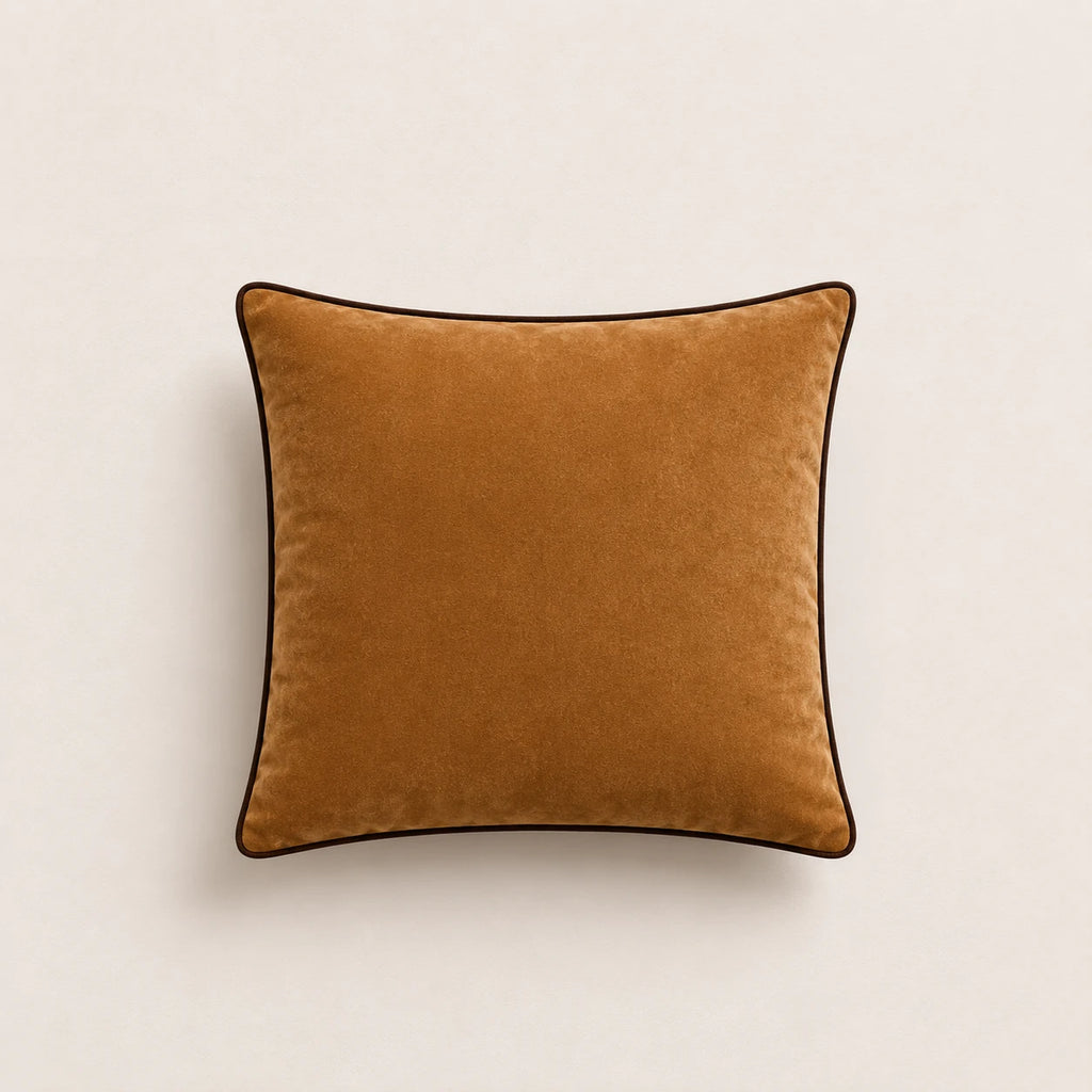 Seroise Camel Velvet Cushion - Fluweel Sierkussen Camel