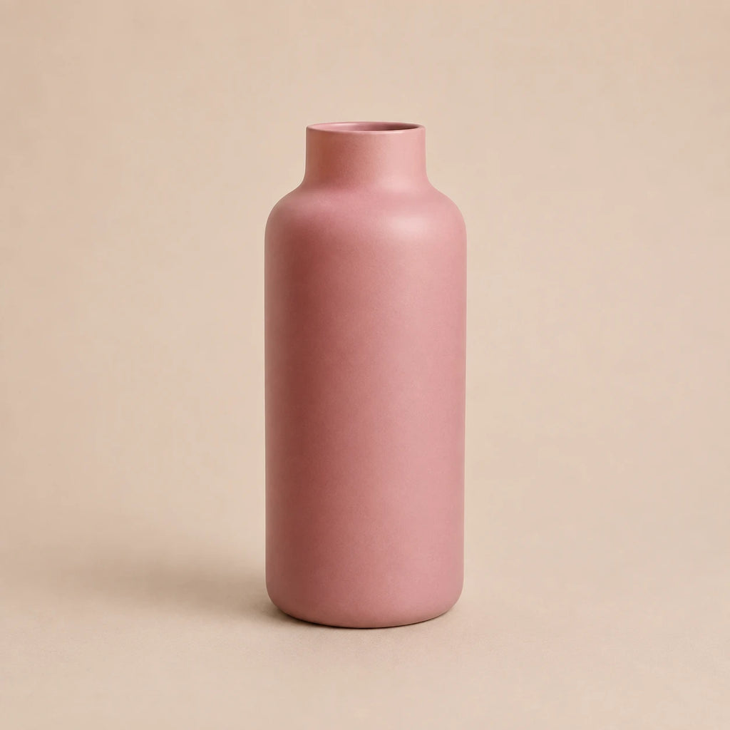 Seroise Blush Harmony Vase - Glazen Design Vaas Roze H35