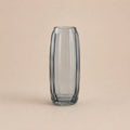 Seroise Facet Glass Vase - Glazen Design Vaas Grijs