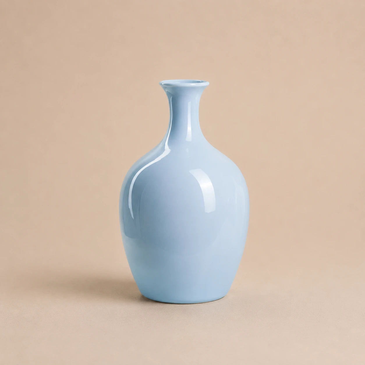 Seroise Sky Blue Vase - Glazen Vaas Lichtblauw