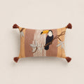Seroise Tropical Toucan Cushion - Sierkussen met Kwastjes